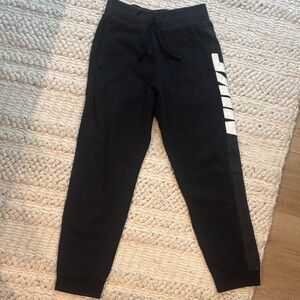 Nike Kids Black and White Sweatpants